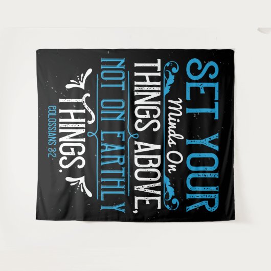 Bibelverse Wandteppich (Vorderseite (Horizontal))