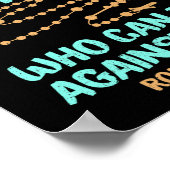 Bibelverse, wenn Gott für uns ist, der dagegen sei Poster (Ecke)