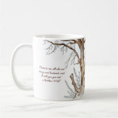 Bibelverse Winterbaum individuell anpassbar Kaffeetasse (Links)