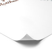 Bibelverse Winterbaum individuell anpassbar Poster (Ecke)