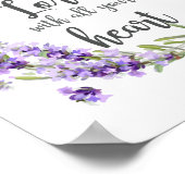 Bibelverse Wohngestaltung Vertrauen in den Herrn Poster (Ecke)