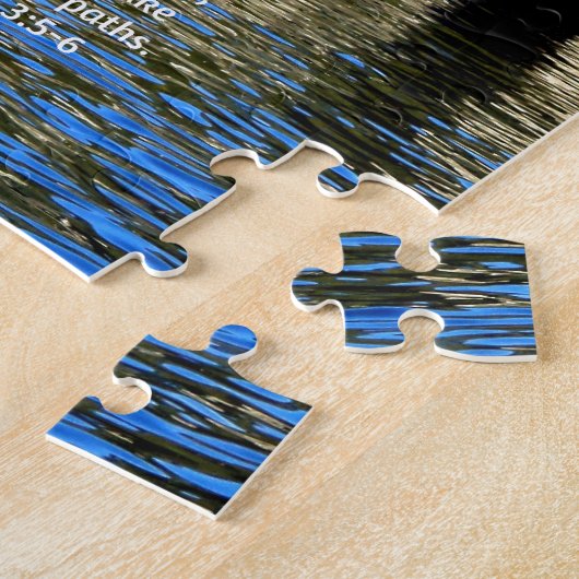 Bibelverse Zitat über Vertrauenssprichwörter 3:5-6 Puzzle (Seite)