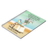 Bibelverse Zitat Wasserfarben Vogelbücher Notizblock (Linke Seite)