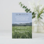 Bibelverse zum Frieden Einladung (Stehend Vorderseite)