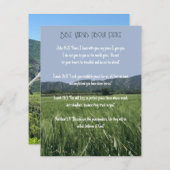 Bibelverse zum Frieden Einladung (Vorne/Hinten)