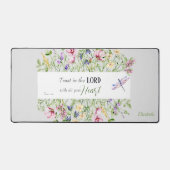 Bibelverse zur Förderung der botanischen Wasserfar Schreibtischunterlage (Vorderseite)