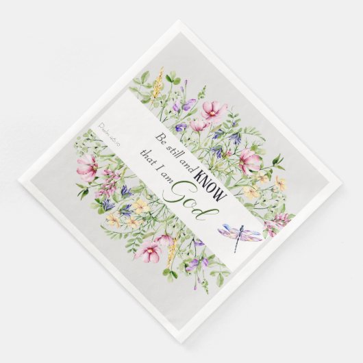 Bibelverse zur Förderung der botanischen Wasserfar Serviette (Ecke)