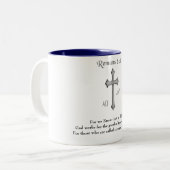 Bibelverse Zweifarbige Tasse (Vorderseite Links)