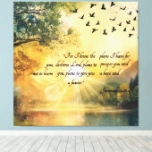 Bibelversen bewundern Naturszenen Leinwanddruck (Insitu (Holzboden))