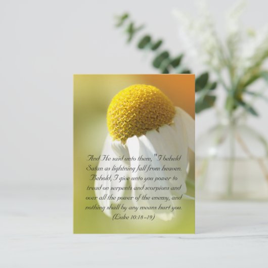 Bibelversen, Daisy Postkarte (Stehend Vorderseite)