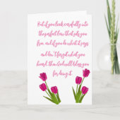 Bibelversen Feiertagskarte (Vorderseite)