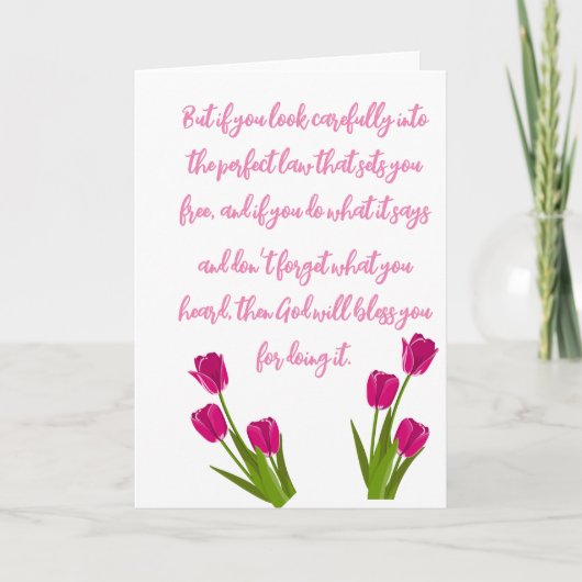 Bibelversen Feiertagskarte (Vorderseite)