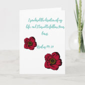 Bibelversen Feiertagskarte (Vorderseite)