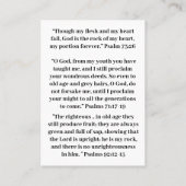 Bibelversen für Senioren Visitenkarte (Rückseite)