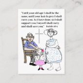 Bibelversen für Senioren Visitenkarte (Vorderseite)