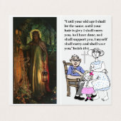 Bibelversen für Senioren Visitenkarten (Außenseite Aufgefaltet)