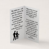 Bibelversen für Senioren Visitenkarten (Innenseite)