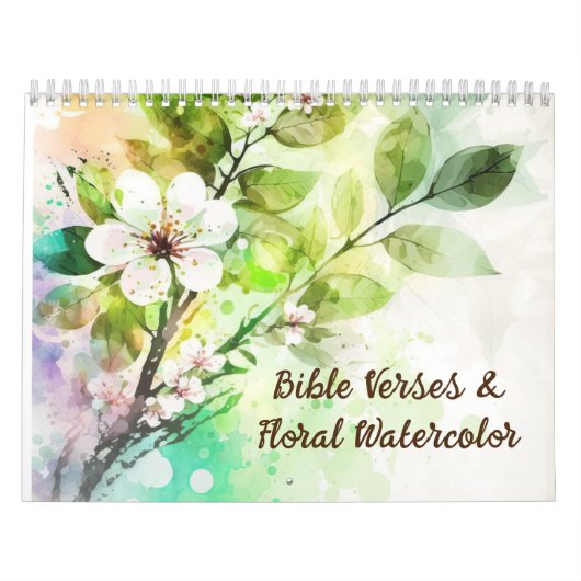 Bibelversen und Blumenfarben Christlich Kalender (Titelbild)