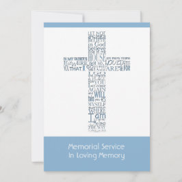 Bibelversen von John 14 Memorial Service 9 Einladung