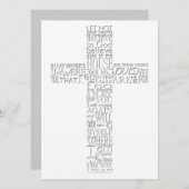 Bibelversen von John 14 Memorial Service Einladung (Vorne/Hinten)