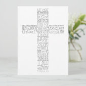 Bibelversen von John 14 Memorial Service Einladung (Stehend Vorderseite)