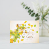 Bibelversen Wie Wertvoll Postkarte (Stehend Vorderseite)