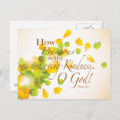 Bibelversen Wie Wertvoll Postkarte (Vorne/Hinten)