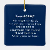 Bibelversenwellen der Blaue Erde Keramikornament (Rückseite)