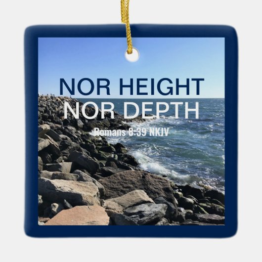 Bibelversenwellen der Blaue Erde Keramikornament (Vorderseite)