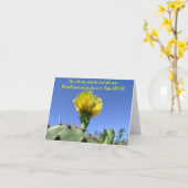 Bibelversfreier raum notecard Kaktus-Blume Karte (Gelbe Blume)
