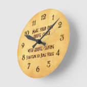Bibelversionen oder Zitate Runde Wanduhr (Winkel)