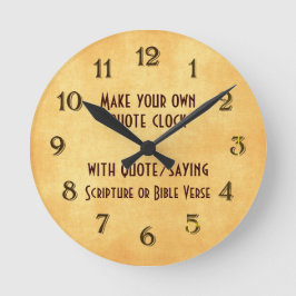Bibelversionen oder Zitate Runde Wanduhr