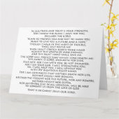 Bibelversprechen der großen Grußkarte Gottes Karte (Gelbe Blume)