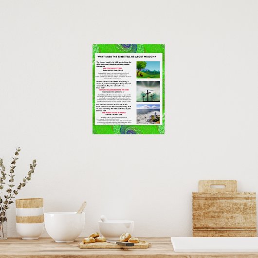 Bibelweisheit Poster (Küche)
