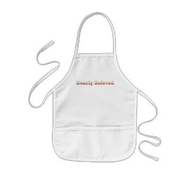 Bibelziffer mit goldenem Text Kinderschürze