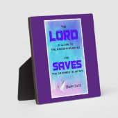 Bibelziffer Pslam 34:18 Fotoplatte (Vorderseite)