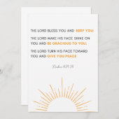 Bibelziffern 6:24 - Der Herr segne Sie Einladung (Vorne/Hinten)