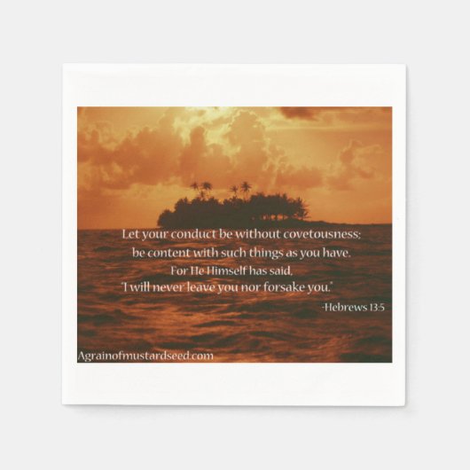 Bibelziffern Serviette (Vorderseite)