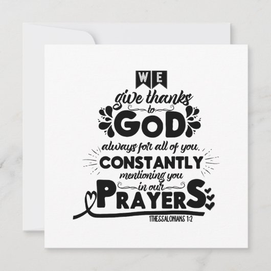 Bibelzitat Einladung (Vorderseite)