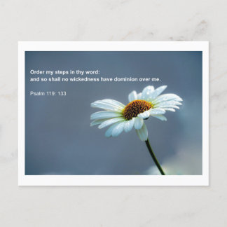 Bibelzitat - Psalm 119 Postkarte