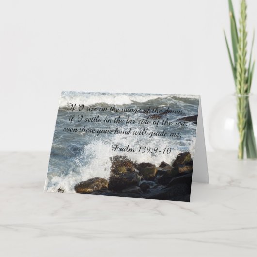 Bibelzitat Psalm-139:9 - Karte 10 (Vorderseite)
