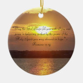 Bibelzitat Römer-15:13verzierung Keramikornament (Vorne)