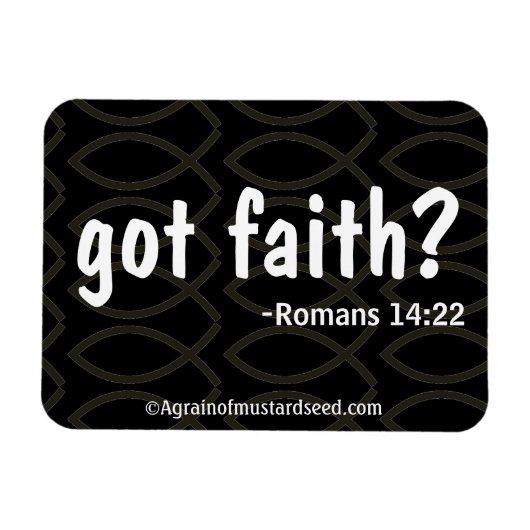 Bibelzitate Agrainofmustardseed.com Magnet (Horizontal)