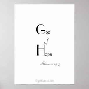 Bibelzitate gotGod316.com Wall Art Poster