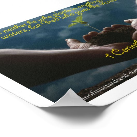 Bibelzitate Inspiration Poster (Ecke)