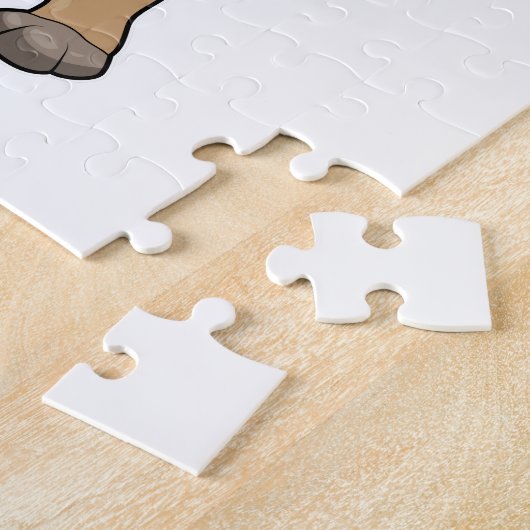 Biber als Bodybuilder mit großen Oberarmen Puzzle (Seite)