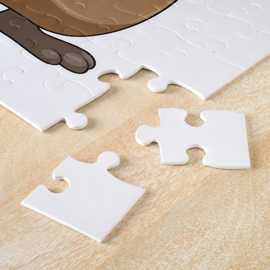 Biber als Maler mit Pinsel Puzzle (Seite)