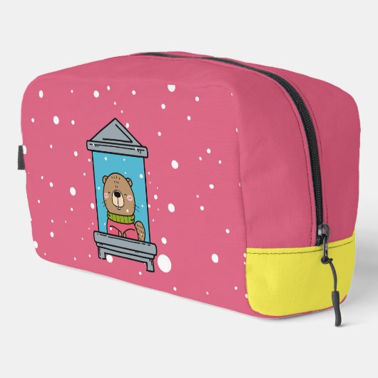 Biber am Fenster Waschbeutel (Rechte Ecke)