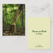 Biber an Arbeit ATC Visitenkarte (Vorne/Hinten)