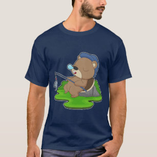 Biber Angler Fisch Angeln T-Shirt